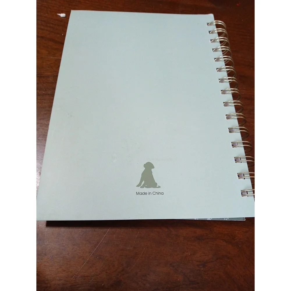 Hardcover Medium Spiral Journal Mint Green Only My Dog Understands Me